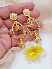 Fashion Jewellery Fanoos Jhumki Handmade Gold Plated Jhumki