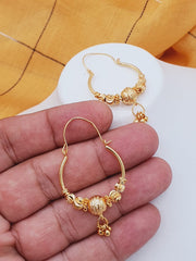Fashion Jewellery Gold Plated Ball Bali For Girls & Women