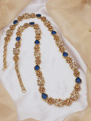 Fashion Jewellery Egyptian Zircon Article Long Size Mala - Blue