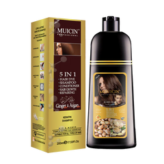 Muicin 5-in-1 Hair Color Shampoo Ginger & Argan Oil Blend for Color Refreshment and Repair