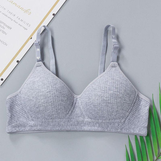 Cotton Women Bra Wireless 3/4 Thin cup Seamless Youth Girl Lingerie Comfortable Soft Underwear Push Up Tops Female Bralette