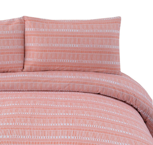 Cotton Nishat Break Stripe Print King Size Bedsheet Set with Pillow Cases