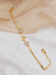 Fashion Jewellery Gold Plated Zircon Stone Bracelet