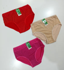 Girls wear Comfortable High waist Printed Panties for Girls & Women - Pack of 3