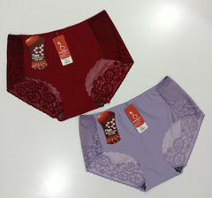 Girls wear Silk net Comfortable High waist Printed Panties for Girls & Women - Pack of 2