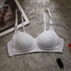 Cotton Women Bra Wireless 3/4 Thin cup Seamless Youth Girl Lingerie Comfortable Soft Underwear Push Up Tops Female Bralette