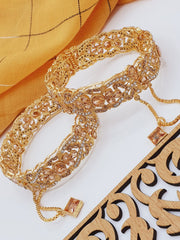 Fashion Jewellery Manjoos Kara Openable Zircon Article Bangles Pair