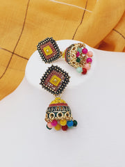 Fashion Jewellery Antique Multicolor Jhumki
