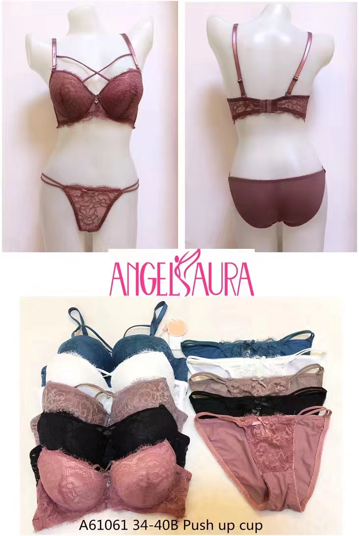Angels Aura Double Padded Wired and Push Up High Quality Embroided Bra –  The Girls Wear