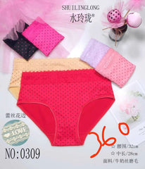 Girls wear Comfortable High waist Printed Panties for Girls & Women - Pack of 4