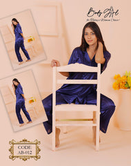 Body Girl 2 Pieces Bridal Silk Night Sleeping suit For Girls & Women