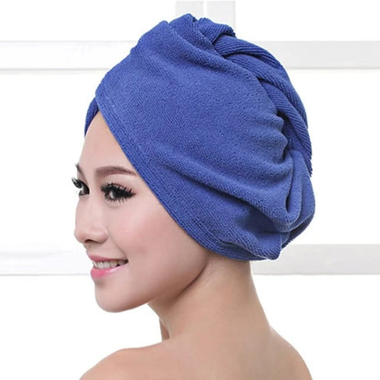 Pack of 2 Girls Wear Bath Towel Premium Quality Women's Shower Cap