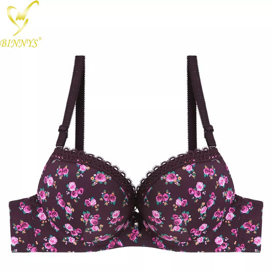 BINNYS Young Girls printed push up padded sponge straps underwire CUP – The  Girls Wear
