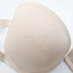 Japanese Style Strapless Invisible Half Cup Push Up Bra CUP B Wedding Dress Seamless - Skin
