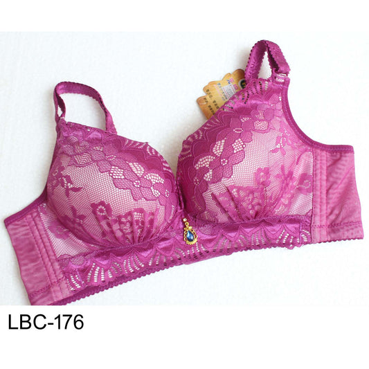 LW Comfortable Push up Padded Supreme Quality Lace Bra Cup B for Girls & Women - Limitlesswow
