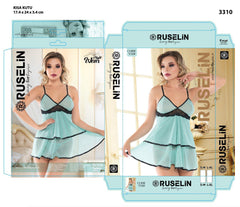 Ruselin Transparent 2-Peices Turkish Nightwear
